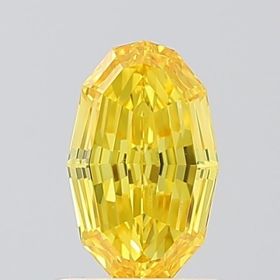 Loose Diamond - OVAL 0.76ct Fancy Vivid Yellow VVS1: Loose Diamond - OVAL 0.76ct Fancy Vivid Yellow VVS1 Source: This is a real non-mined Diamond that has been grown in a lab Shape: OVAL Carats: 0.76 Color: Fancy Vivid Yellow Certification: IGI Video: