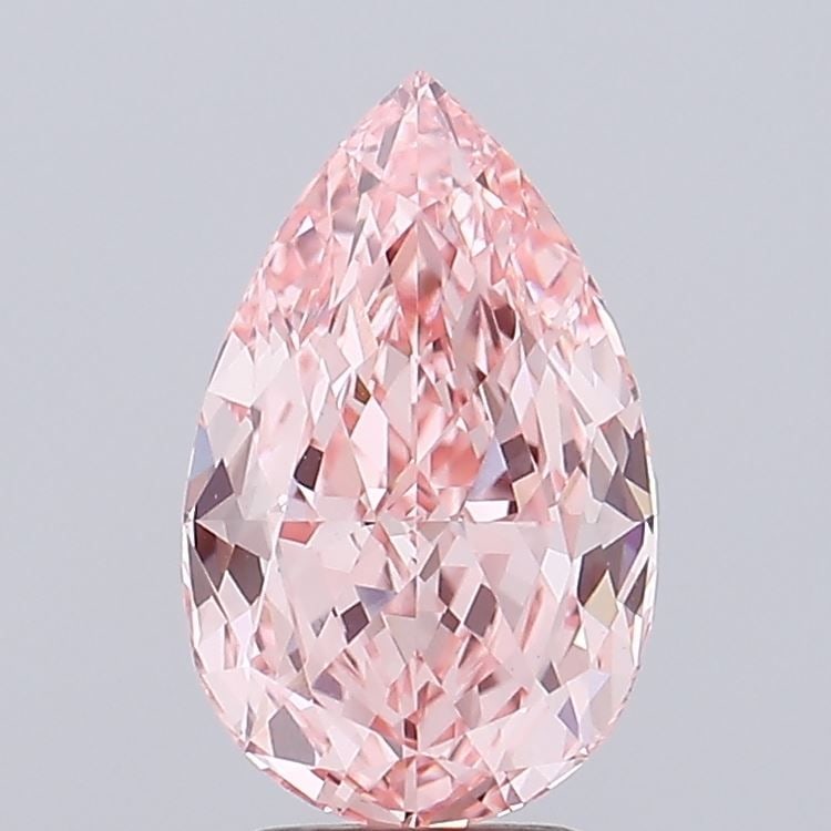 Loose Diamond - PEAR 3.08ct Fancy Vivid Pink VVS2: Loose Diamond - PEAR 3.08ct Fancy Vivid Pink VVS2 Source: This is a real non-mined Diamond that has been grown in a lab Shape: PEAR Carats: 3.08 Color: Fancy Vivid Pink Certification: IGI Video: