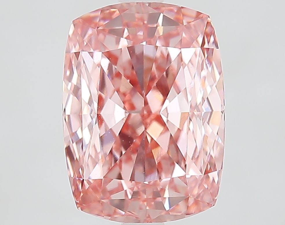 Loose Diamond - CUSHION MODIFIED 4.51ct Fancy Vivid Pink VVS2: Loose Diamond - CUSHION MODIFIED 4.51ct Fancy Vivid Pink VVS2 Source: This is a real non-mined Diamond that has been grown in a lab Shape: CUSHION MODIFIED Carats: 4.51 Color: Fancy Vivid Pink Certifi