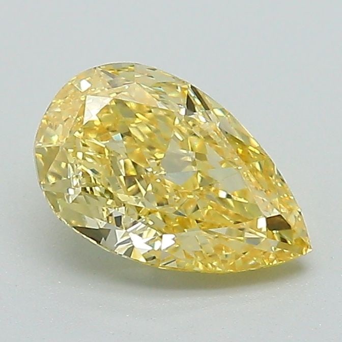 Loose Diamond - PEAR 1.08ct Fancy Intense Yellow VS1: Loose Diamond - PEAR 1.08ct Fancy Intense Yellow VS1 Source: This is a real non-mined Diamond that has been grown in a lab Shape: PEAR Carats: 1.08 Color: Fancy Intense Yellow Certification: IGI Video