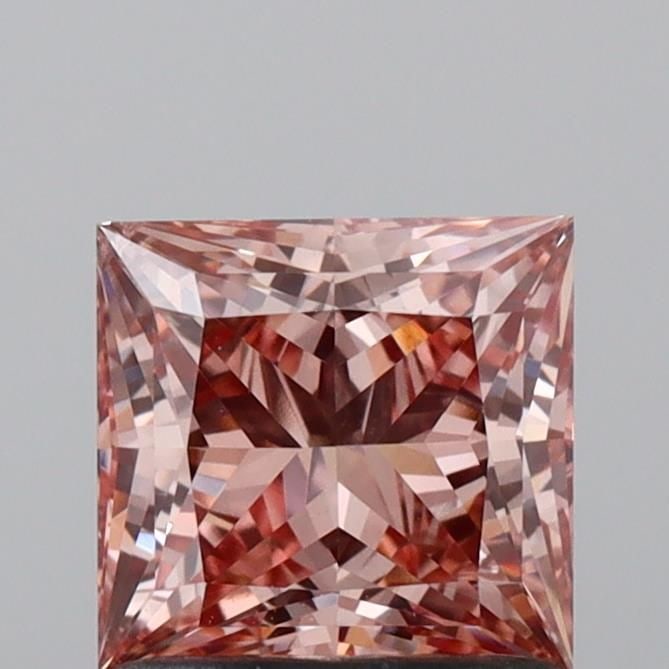 Loose Diamond - PRINCESS 1.03ct Fancy Intense Brownish Pink VS2: Loose Diamond - PRINCESS 1.03ct Fancy Intense Brownish Pink VS2 Source: This is a real non-mined Diamond that has been grown in a lab Shape: PRINCESS Carats: 1.03 Color: Fancy Intense Brownish Pink