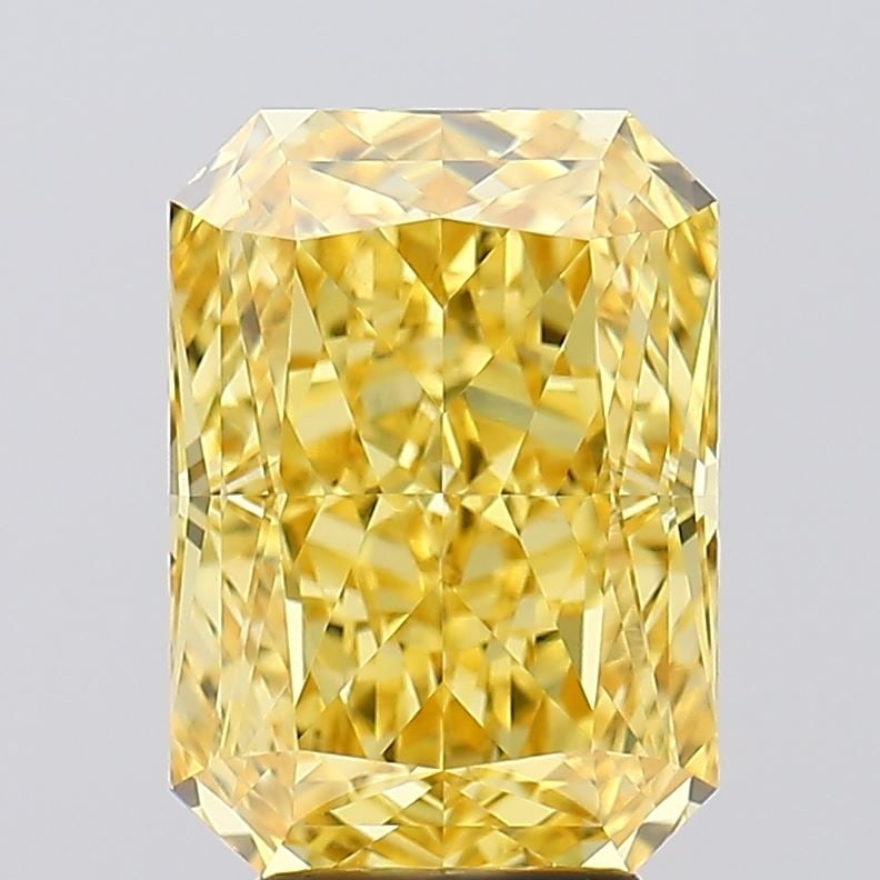 Loose Diamond - RADIANT 5.01ct Fancy Vivid Yellow VS1: Loose Diamond - RADIANT 5.01ct Fancy Vivid Yellow VS1 Source: This is a real non-mined Diamond that has been grown in a lab Shape: RADIANT Carats: 5.01 Color: Fancy Vivid Yellow Certification: IGI Vid