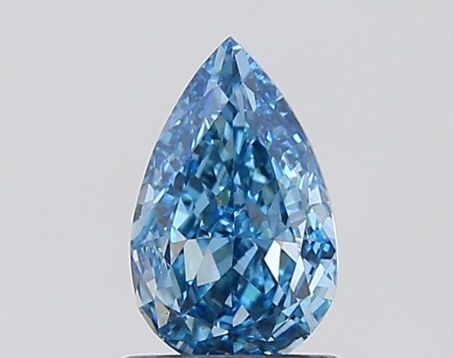 Loose Diamond - PEAR 1.01ct Fancy Vivid Blue VS2: Loose Diamond - PEAR 1.01ct Fancy Vivid Blue VS2 Source: This is a real non-mined Diamond that has been grown in a lab Shape: PEAR Carats: 1.01 Color: Fancy Vivid Blue Certification: IGI Video: