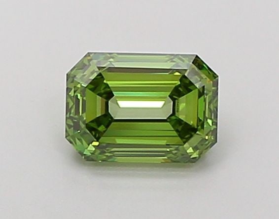 Loose Diamond - EMERALD 1.0ct Fancy Vivid Green VVS1: Loose Diamond - EMERALD 1.0ct Fancy Vivid Green VVS1 Source: This is a real non-mined Diamond that has been grown in a lab Shape: EMERALD Carats: 1.0 Color: Fancy Vivid Green Certification: IGI Video: