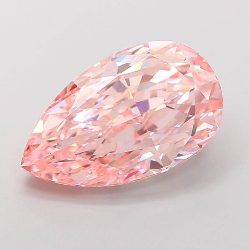 Loose Diamond - PEAR 10.6ct Fancy Intense Pink VS1: Loose Diamond - PEAR 10.6ct Fancy Intense Pink VS1 Source: This is a real non-mined Diamond that has been grown in a lab Shape: PEAR Carats: 10.6 Color: Fancy Intense Pink Certification: IGI Video: