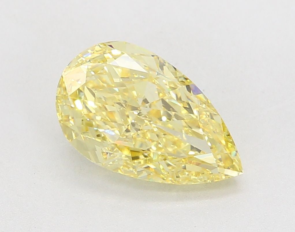 Loose Diamond - PEAR 3.02ct Fancy Intense Yellow VVS2: Loose Diamond - PEAR 3.02ct Fancy Intense Yellow VVS2 Source: This is a real non-mined Diamond that has been grown in a lab Shape: PEAR Carats: 3.02 Color: Fancy Intense Yellow Certification: IGI Vide