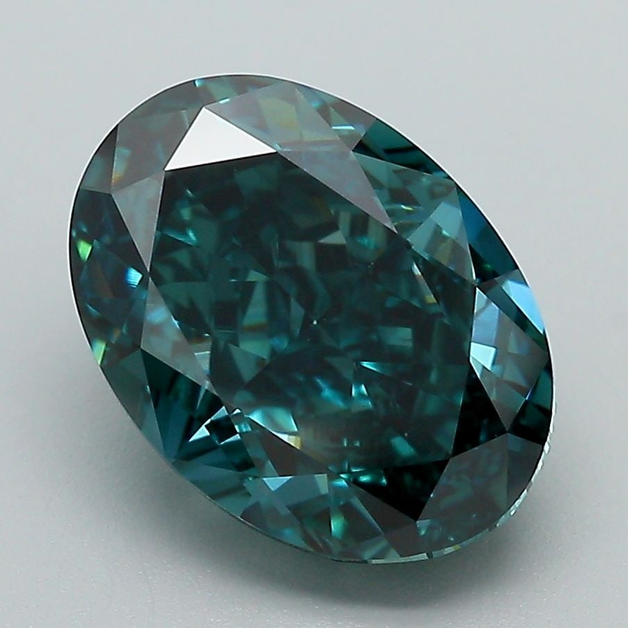 Loose Diamond - OVAL 4.4ct Fancy Vivid Green VVS2: Loose Diamond - OVAL 4.4ct Fancy Vivid Green VVS2 Source: This is a real non-mined Diamond that has been grown in a lab Shape: OVAL Carats: 4.4 Color: Fancy Vivid Green Certification: IGI Video: