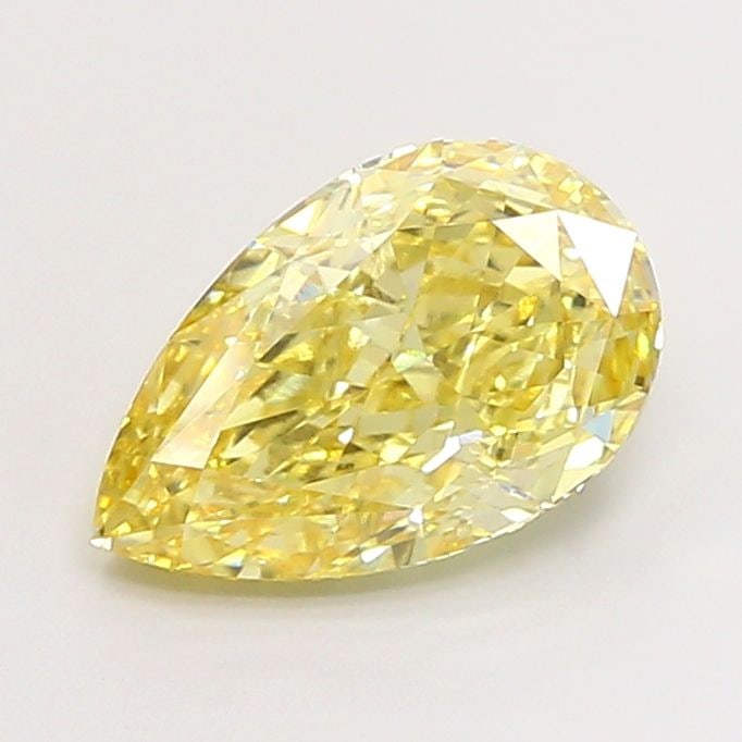 Loose Diamond - PEAR 4.03ct Fancy Intense Yellow VVS2: Loose Diamond - PEAR 4.03ct Fancy Intense Yellow VVS2 Source: This is a real non-mined Diamond that has been grown in a lab Shape: PEAR Carats: 4.03 Color: Fancy Intense Yellow Certification: IGI Vide
