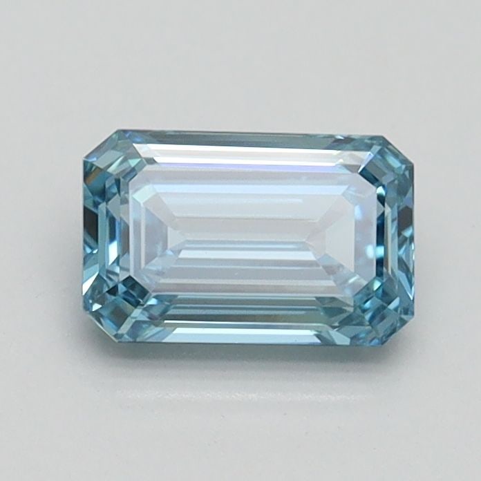 Loose Diamond - EMERALD 0.72ct Fancy Intense Blue VS1: Loose Diamond - EMERALD 0.72ct Fancy Intense Blue VS1 Source: This is a real non-mined Diamond that has been grown in a lab Shape: EMERALD Carats: 0.72 Color: Fancy Intense Blue Certification: IGI Vid