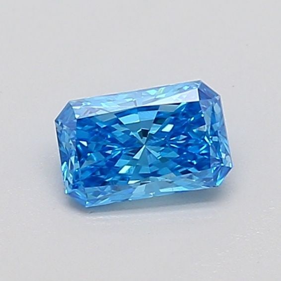 Loose Diamond - RADIANT 0.39ct Fancy Vivid Blue VVS2: Loose Diamond - RADIANT 0.39ct Fancy Vivid Blue VVS2 Source: This is a real non-mined Diamond that has been grown in a lab Shape: RADIANT Carats: 0.39 Color: Fancy Vivid Blue Certification: IGI Video: