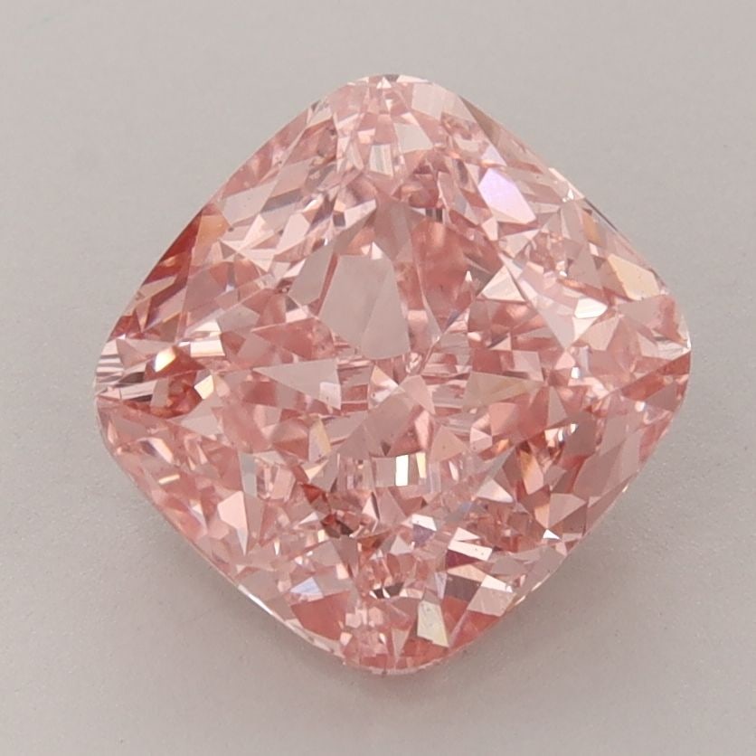 Loose Diamond - CUSHION MODIFIED 3.0ct Fancy Vivid Pink VS1: Loose Diamond - CUSHION MODIFIED 3.0ct Fancy Vivid Pink VS1 Source: This is a real non-mined Diamond that has been grown in a lab Shape: CUSHION MODIFIED Carats: 3.0 Color: Fancy Vivid Pink Certificat