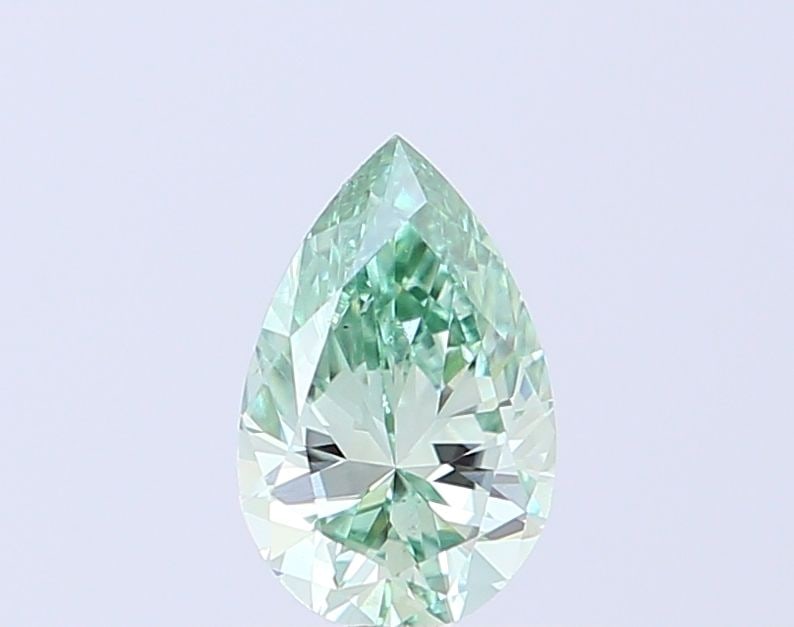 Loose Diamond - PEAR 0.55ct Fancy Green VS1: Loose Diamond - PEAR 0.55ct Fancy Green VS1 Source: This is a real non-mined Diamond that has been grown in a lab Shape: PEAR Carats: 0.55 Color: Fancy Green Certification: NONE Video: