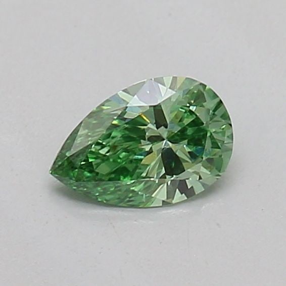 Loose Diamond - PEAR 0.18ct Fancy Vivid Green VS1: Loose Diamond - PEAR 0.18ct Fancy Vivid Green VS1 Source: This is a real non-mined Diamond that has been grown in a lab Shape: PEAR Carats: 0.18 Color: Fancy Vivid Green Certification: IGI Video:
