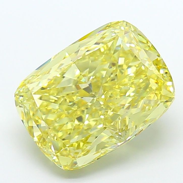 Loose Diamond - CUSHION MODIFIED 10.55ct Fancy Intense Yellow VS2: Loose Diamond - CUSHION MODIFIED 10.55ct Fancy Intense Yellow VS2 Source: This is a real non-mined Diamond that has been grown in a lab Shape: CUSHION MODIFIED Carats: 10.55 Color: Fancy Intense Yello