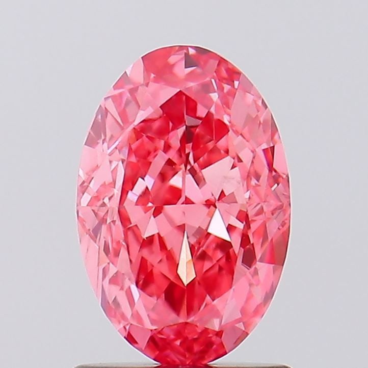 Loose Diamond - OVAL 1.47ct Fancy Vivid Pink VS1: Loose Diamond - OVAL 1.47ct Fancy Vivid Pink VS1 Source: This is a real non-mined Diamond that has been grown in a lab Shape: OVAL Carats: 1.47 Color: Fancy Vivid Pink Certification: IGI Video: