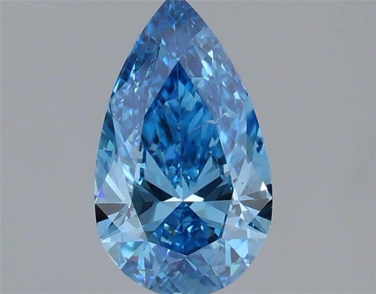 Loose Diamond - PEAR 1.04ct Fancy Vivid Blue SI1: Loose Diamond - PEAR 1.04ct Fancy Vivid Blue SI1 Source: This is a real non-mined Diamond that has been grown in a lab Shape: PEAR Carats: 1.04 Color: Fancy Vivid Blue Certification: IGI Video: