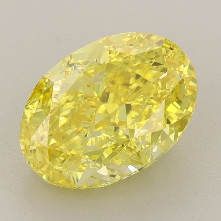Loose Diamond - OVAL 3.0ct Fancy Vivid Yellow VS1: Loose Diamond - OVAL 3.0ct Fancy Vivid Yellow VS1 Source: This is a real non-mined Diamond that has been grown in a lab Shape: OVAL Carats: 3.0 Color: Fancy Vivid Yellow Certification: IGI Video: