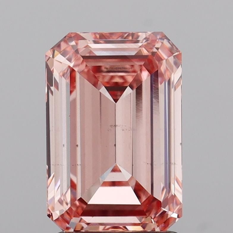 Loose Diamond - EMERALD 2.0ct Fancy Intense Pink VS2: Loose Diamond - EMERALD 2.0ct Fancy Intense Pink VS2 Source: This is a real non-mined Diamond that has been grown in a lab Shape: EMERALD Carats: 2.0 Color: Fancy Intense Pink Certification: IGI Video