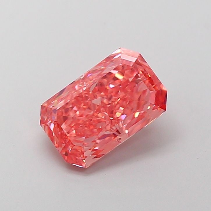 Loose Diamond - RADIANT 2.22ct Fancy Vivid Pink VS1: Loose Diamond - RADIANT 2.22ct Fancy Vivid Pink VS1 Source: This is a real non-mined Diamond that has been grown in a lab Shape: RADIANT Carats: 2.22 Color: Fancy Vivid Pink Certification: IGI Video: