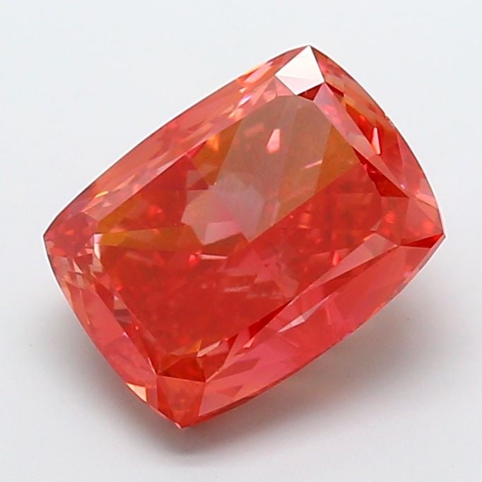 Loose Diamond - CUSHION MODIFIED 10.1ct Fancy Vivid Red VS2: Loose Diamond - CUSHION MODIFIED 10.1ct Fancy Vivid Red VS2 Source: This is a real non-mined Diamond that has been grown in a lab Shape: CUSHION MODIFIED Carats: 10.1 Color: Fancy Vivid Red Certificat