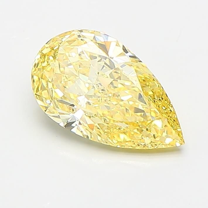Loose Diamond - PEAR 1.14ct Fancy Intense Yellow VS1: Loose Diamond - PEAR 1.14ct Fancy Intense Yellow VS1 Source: This is a real non-mined Diamond that has been grown in a lab Shape: PEAR Carats: 1.14 Color: Fancy Intense Yellow Certification: IGI Video
