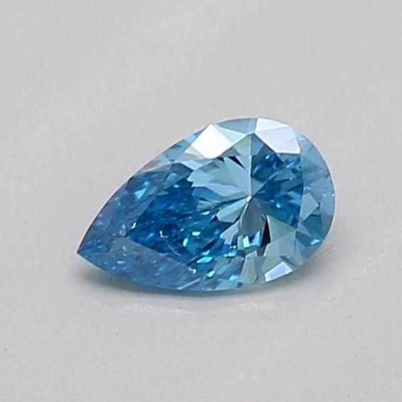 Loose Diamond - PEAR 0.18ct Fancy Vivid Blue SI1: Loose Diamond - PEAR 0.18ct Fancy Vivid Blue SI1 Source: This is a real non-mined Diamond that has been grown in a lab Shape: PEAR Carats: 0.18 Color: Fancy Vivid Blue Certification: IGI The Diamond D