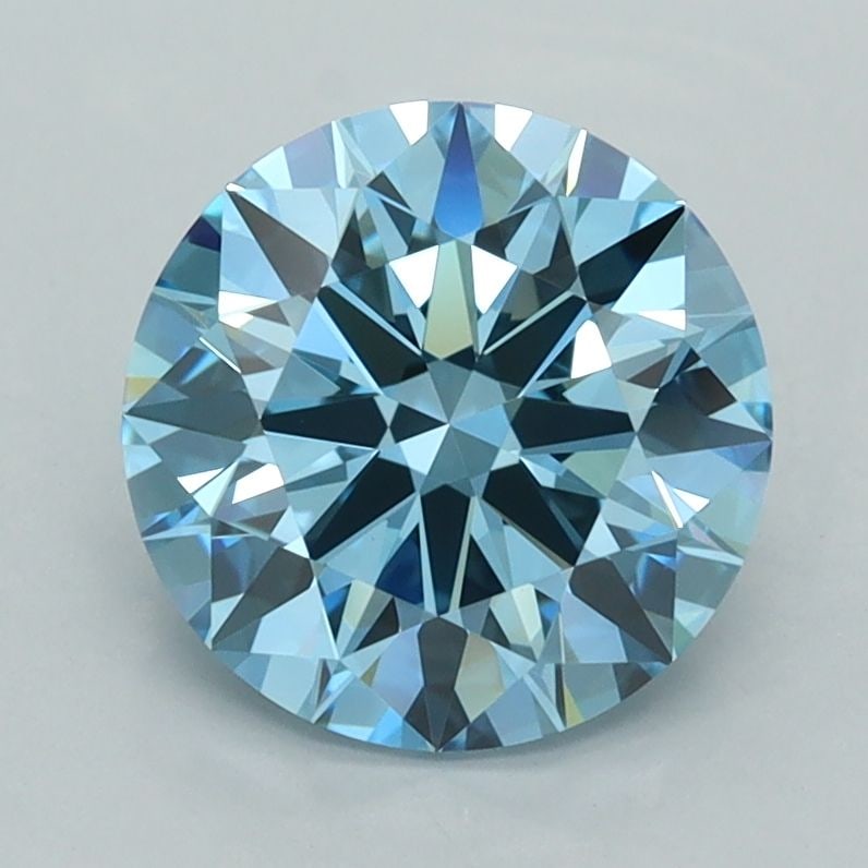 Ideal Loose Diamond - ROUND 2.07ct Fancy Vivid Blue VVS2: Ideal Loose Diamond - ROUND 2.07ct Fancy Vivid Blue VVS2 Source: This is a real non-mined Diamond that has been grown in a lab Shape: ROUND Carats: 2.07 Color: Fancy Vivid Blue Certification: IGI Vide