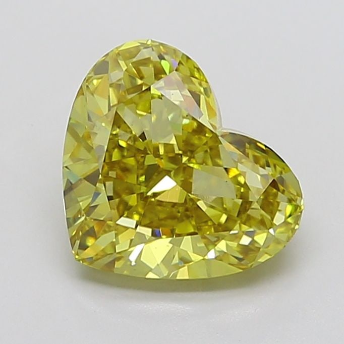 Loose Diamond - HEART 4.85ct Fancy Intense Yellow VS1: Loose Diamond - HEART 4.85ct Fancy Intense Yellow VS1 Source: This is a real non-mined Diamond that has been grown in a lab Shape: HEART Carats: 4.85 Color: Fancy Intense Yellow Certification: IGI The