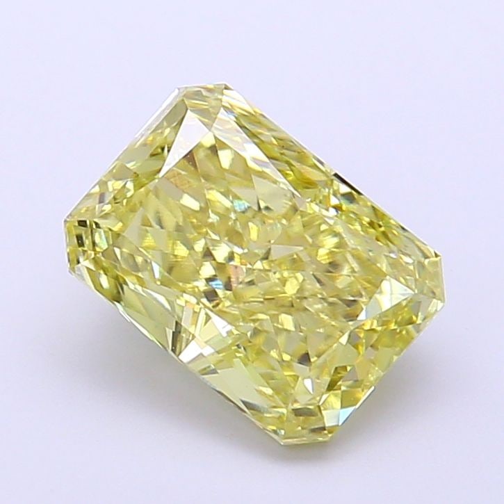Loose Diamond - RADIANT 2.1ct Fancy Intense Yellow SI1: Loose Diamond - RADIANT 2.1ct Fancy Intense Yellow SI1 Source: This is a real non-mined Diamond that has been grown in a lab Shape: RADIANT Carats: 2.1 Color: Fancy Intense Yellow Certification: IGI V