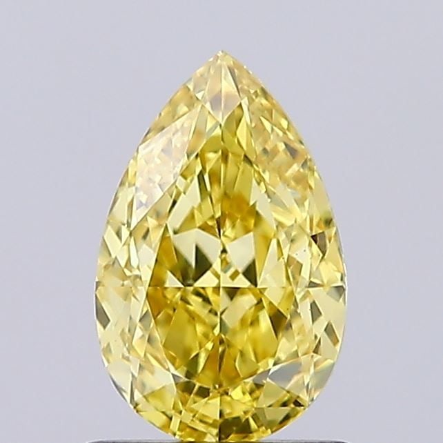 Loose Diamond - PEAR 1.08ct Fancy Intense Yellow VS1: Loose Diamond - PEAR 1.08ct Fancy Intense Yellow VS1 Source: This is a real non-mined Diamond that has been grown in a lab Shape: PEAR Carats: 1.08 Color: Fancy Intense Yellow Certification: NONE Vide