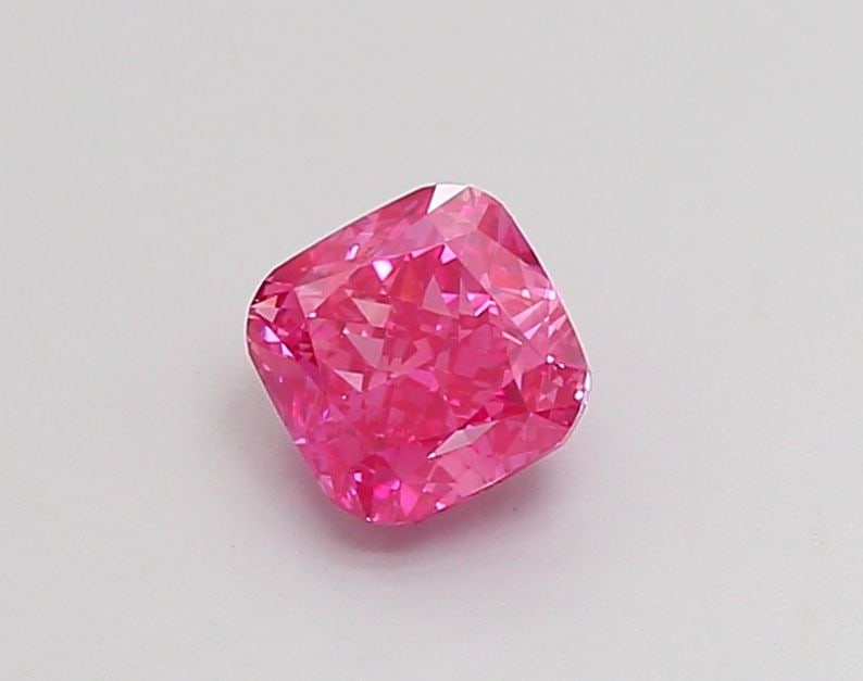 Loose Diamond - CUSHION MODIFIED 1.02ct Fancy Vivid Pink VS1: Loose Diamond - CUSHION MODIFIED 1.02ct Fancy Vivid Pink VS1 Source: This is a real non-mined Diamond that has been grown in a lab Shape: CUSHION MODIFIED Carats: 1.02 Color: Fancy Vivid Pink Certific