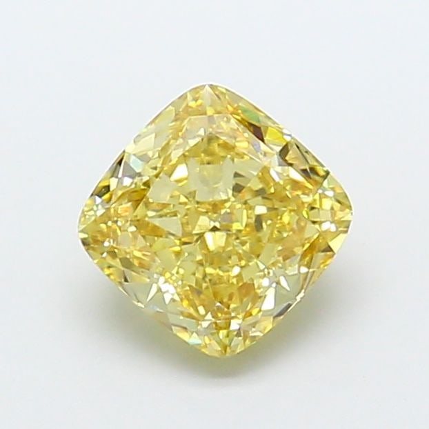 Loose Diamond - CUSHION MODIFIED 3.0ct Fancy Intense Yellow VS1: Loose Diamond - CUSHION MODIFIED 3.0ct Fancy Intense Yellow VS1 Source: This is a real non-mined Diamond that has been grown in a lab Shape: CUSHION MODIFIED Carats: 3.0 Color: Fancy Intense Yellow Ce