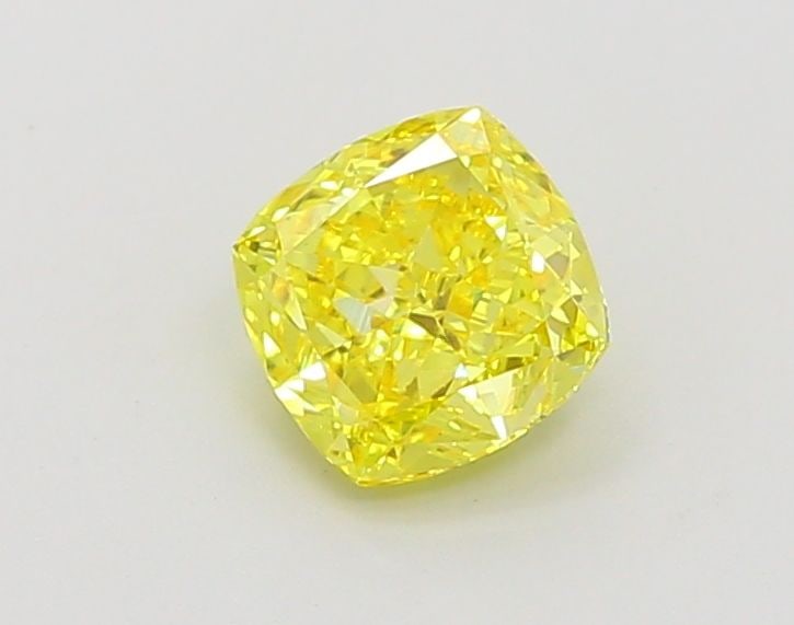 Loose Diamond - CUSHION MODIFIED 1.07ct Fancy Vivid Yellow VS1: Loose Diamond - CUSHION MODIFIED 1.07ct Fancy Vivid Yellow VS1 Source: This is a real non-mined Diamond that has been grown in a lab Shape: CUSHION MODIFIED Carats: 1.07 Color: Fancy Vivid Yellow Cert