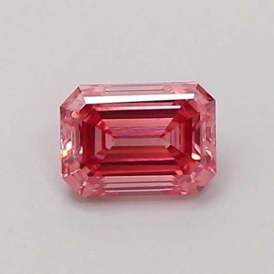 Loose Diamond - EMERALD 0.55ct Fancy Vivid Pink VS1: Loose Diamond - EMERALD 0.55ct Fancy Vivid Pink VS1 Source: This is a real non-mined Diamond that has been grown in a lab Shape: EMERALD Carats: 0.55 Color: Fancy Vivid Pink Certification: IGI Video: