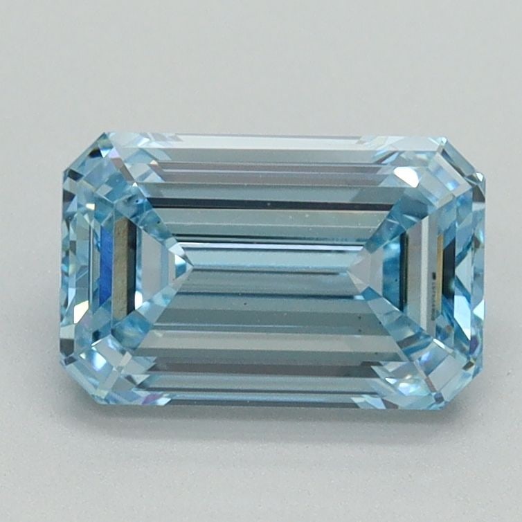 Loose Diamond - EMERALD 1.53ct Fancy Intense Blue VS1: Loose Diamond - EMERALD 1.53ct Fancy Intense Blue VS1 Source: This is a real non-mined Diamond that has been grown in a lab Shape: EMERALD Carats: 1.53 Color: Fancy Intense Blue Certification: IGI Vid