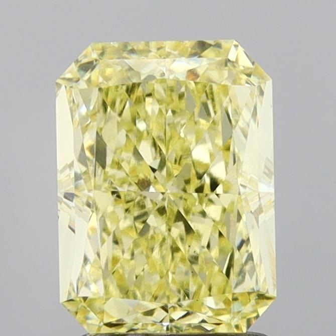 Loose Diamond - RADIANT 2.07ct Fancy Yellow VS1: Loose Diamond - RADIANT 2.07ct Fancy Yellow VS1 Source: This is a real non-mined Diamond that has been grown in a lab Shape: RADIANT Carats: 2.07 Color: Fancy Yellow Certification: IGI Video: