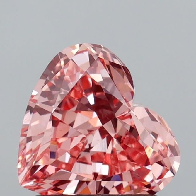 Loose Diamond - HEART 1.06ct Fancy Vivid Pink VS2: Loose Diamond - HEART 1.06ct Fancy Vivid Pink VS2 Source: This is a real non-mined Diamond that has been grown in a lab Shape: HEART Carats: 1.06 Color: Fancy Vivid Pink Certification: IGI Video: