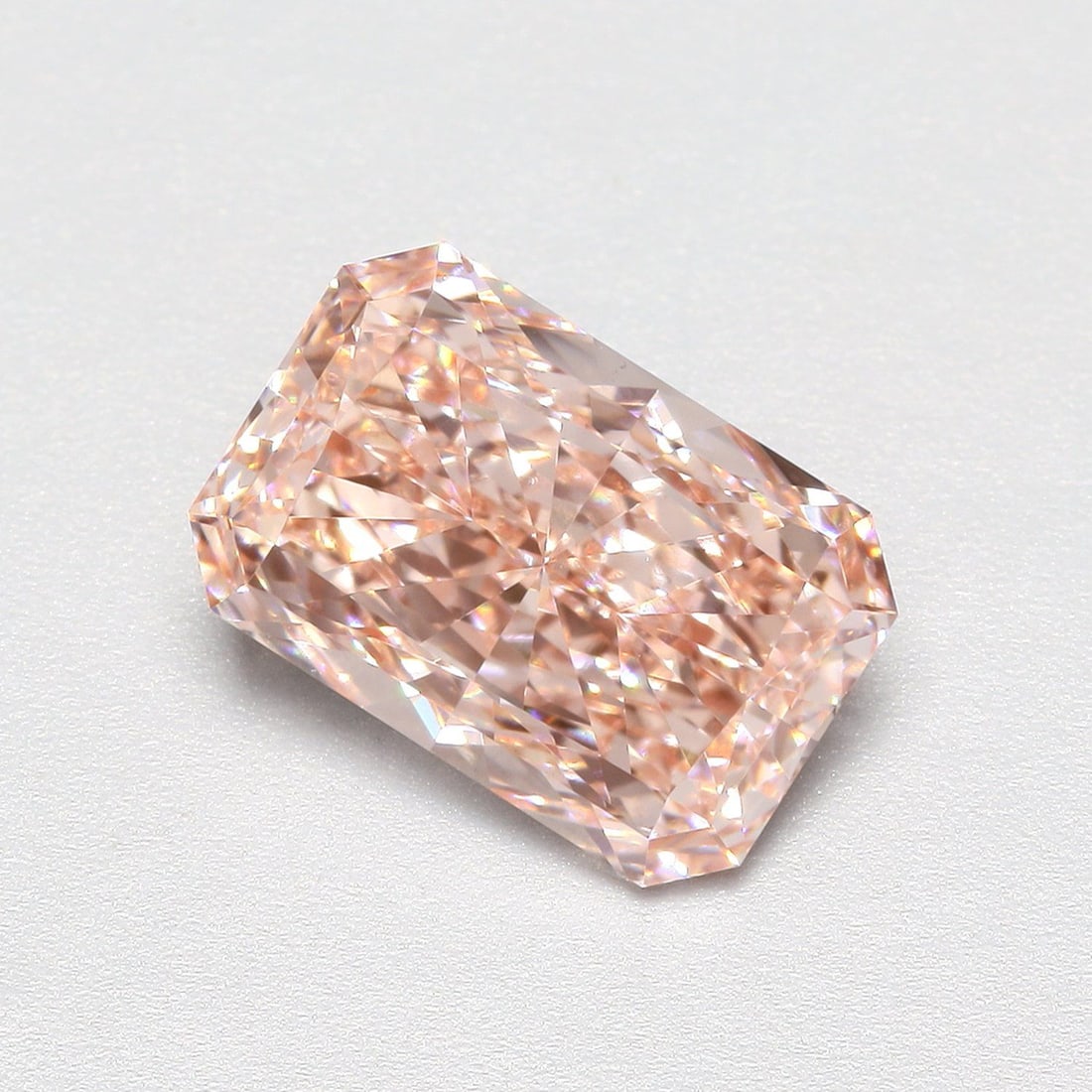 Loose Diamond - RADIANT 2.01ct Fancy Vivid Pink VS1: Loose Diamond - RADIANT 2.01ct Fancy Vivid Pink VS1 Source: This is a real non-mined Diamond that has been grown in a lab Shape: RADIANT Carats: 2.01 Color: Fancy Vivid Pink Certification: IGI Video: