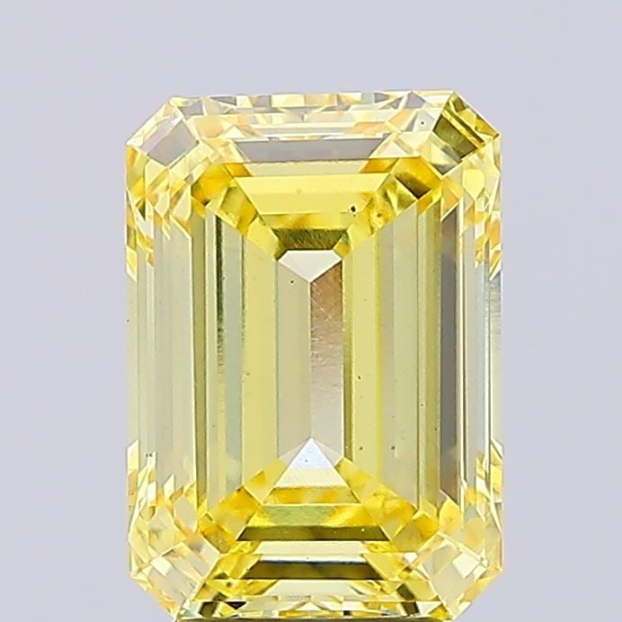 Loose Diamond - EMERALD 4.6ct Fancy Intense Yellow VS1: Loose Diamond - EMERALD 4.6ct Fancy Intense Yellow VS1 Source: This is a real non-mined Diamond that has been grown in a lab Shape: EMERALD Carats: 4.6 Color: Fancy Intense Yellow Certification: IGI V