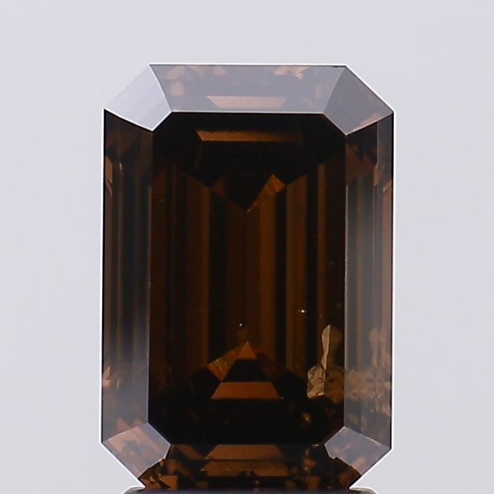 Loose Diamond - EMERALD 3.05ct Fancy Deep Brown I1: Loose Diamond - EMERALD 3.05ct Fancy Deep Brown I1 Source: This is a real non-mined Diamond that has been grown in a lab Shape: EMERALD Carats: 3.05 Color: Fancy Deep Brown Certification: IGI Video: