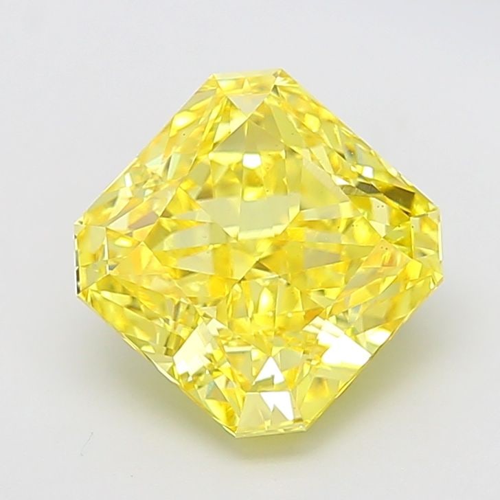 Loose Diamond - SQUARE RADIANT 5.02ct Fancy Vivid Yellow VS2: Loose Diamond - SQUARE RADIANT 5.02ct Fancy Vivid Yellow VS2 Source: This is a real non-mined Diamond that has been grown in a lab Shape: SQUARE RADIANT Carats: 5.02 Color: Fancy Vivid Yellow Certific