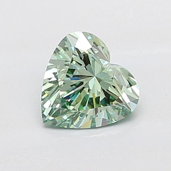 Loose Diamond - HEART 1.07ct Fancy Vivid Green VS1: Loose Diamond - HEART 1.07ct Fancy Vivid Green VS1 Source: This is a real non-mined Diamond that has been grown in a lab Shape: HEART Carats: 1.07 Color: Fancy Vivid Green Certification: IGI Video:
