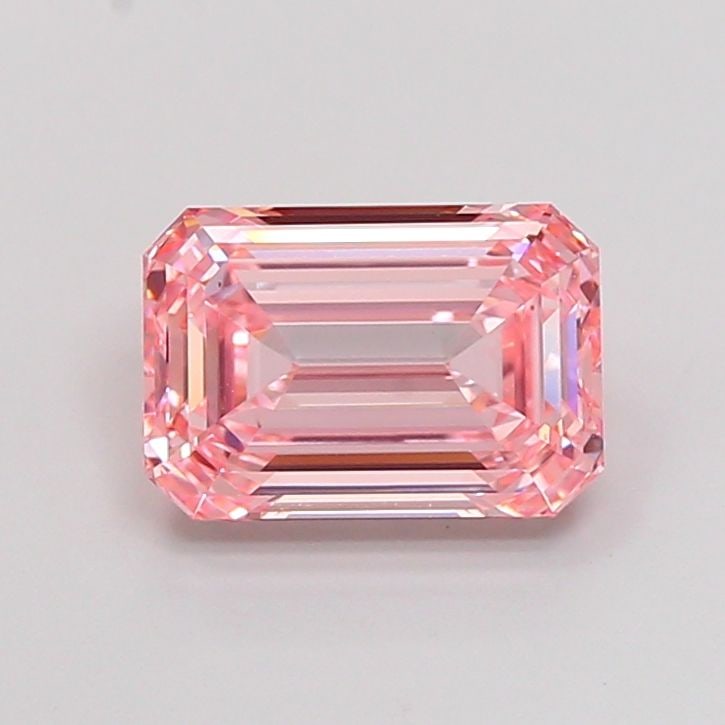 Loose Diamond - EMERALD 3.09ct Fancy Intense Pink VS1: Loose Diamond - EMERALD 3.09ct Fancy Intense Pink VS1 Source: This is a real non-mined Diamond that has been grown in a lab Shape: EMERALD Carats: 3.09 Color: Fancy Intense Pink Certification: IGI Vid
