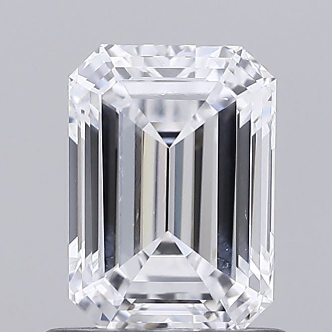 Loose Diamond - EMERALD 1.04ct D VS1: Loose Diamond - EMERALD 1.04ct D VS1 Source: This is a real non-mined Diamond that has been grown in a lab Shape: EMERALD Carats: 1.04 Color: D Clarity: VS1 Certification: IGI Video:
