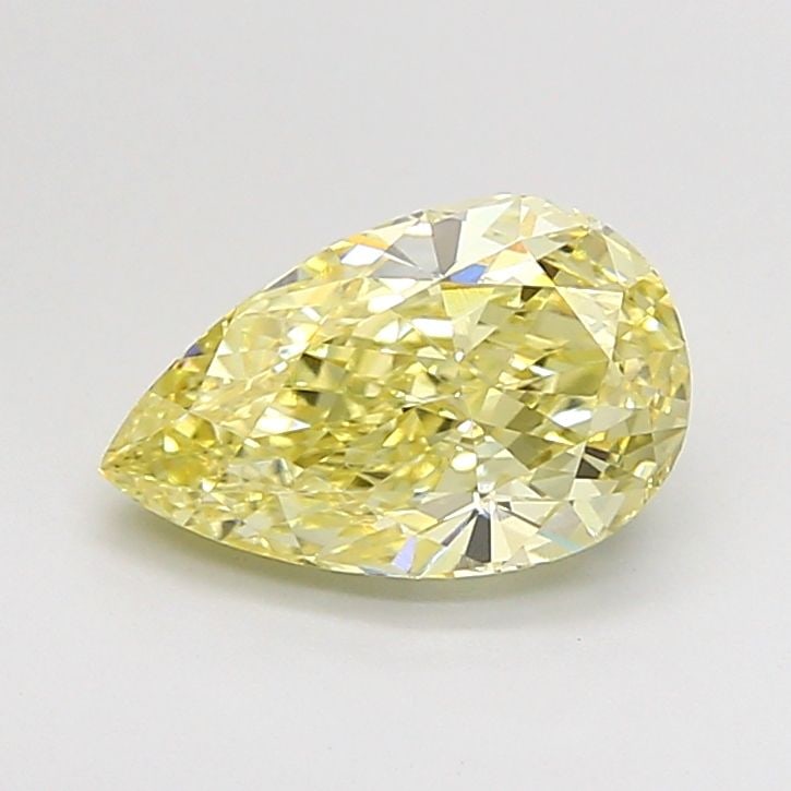 Loose Diamond - PEAR 2.08ct Fancy Yellow VS1: Loose Diamond - PEAR 2.08ct Fancy Yellow VS1 Source: This is a real non-mined Diamond that has been grown in a lab Shape: PEAR Carats: 2.08 Color: Fancy Yellow Certification: IGI Video: