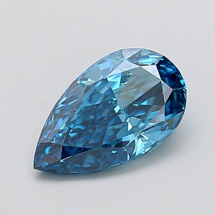 Loose Diamond - PEAR 2.81ct Fancy Vivid Blue VS2: Loose Diamond - PEAR 2.81ct Fancy Vivid Blue VS2 Source: This is a real non-mined Diamond that has been grown in a lab Shape: PEAR Carats: 2.81 Color: Fancy Vivid Blue Certification: IGI Video: