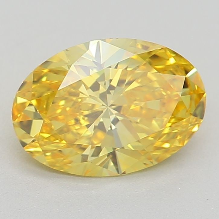 Loose Diamond - OVAL 0.85ct Fancy Vivid Yellow VVS1: Loose Diamond - OVAL 0.85ct Fancy Vivid Yellow VVS1 Source: This is a real non-mined Diamond that has been grown in a lab Shape: OVAL Carats: 0.85 Color: Fancy Vivid Yellow Certification: IGI Video: