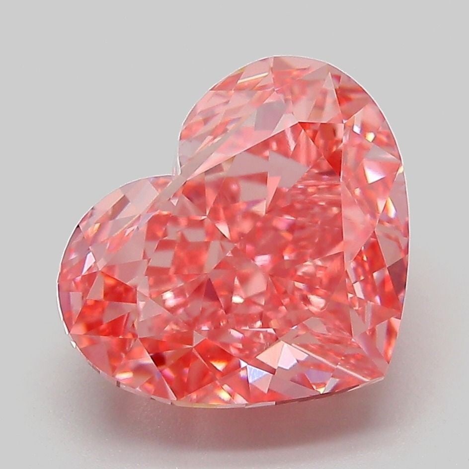 Loose Diamond - HEART 5.04ct Fancy Vivid Pink VVS2: Loose Diamond - HEART 5.04ct Fancy Vivid Pink VVS2 Source: This is a real non-mined Diamond that has been grown in a lab Shape: HEART Carats: 5.04 Color: Fancy Vivid Pink Certification: IGI Video: