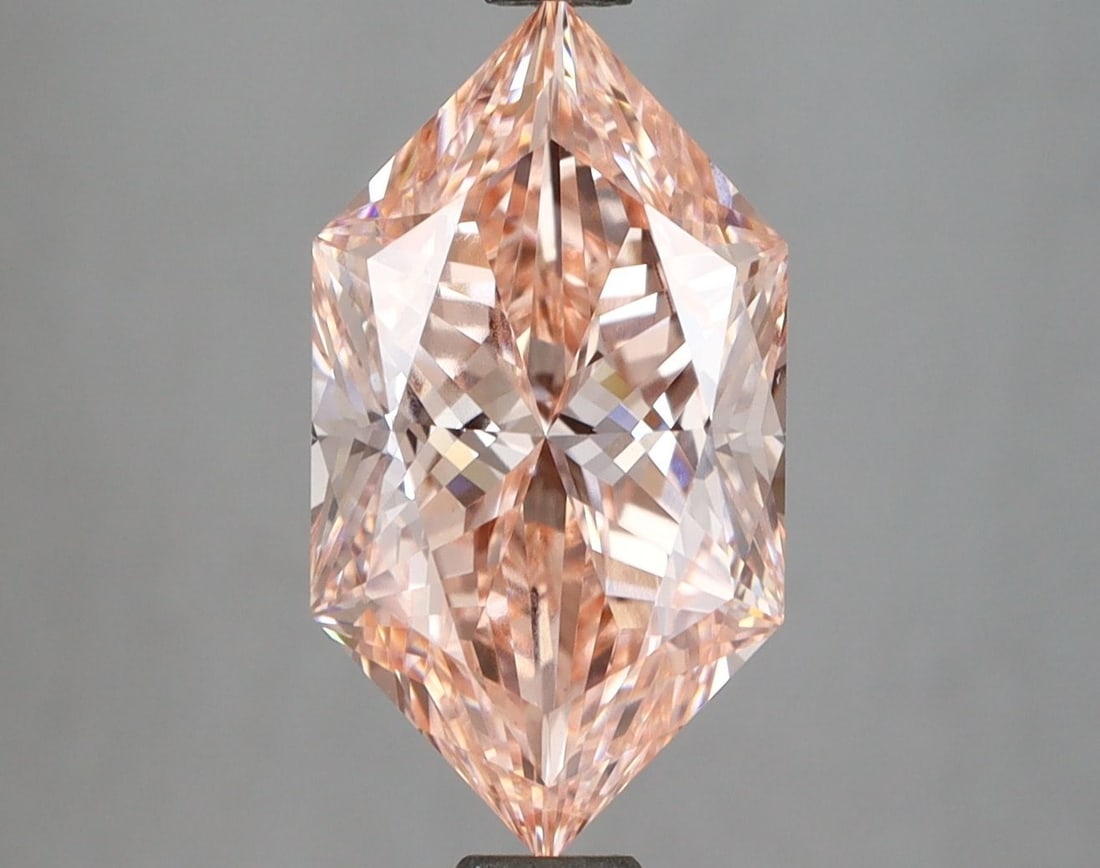 Loose Diamond - HEXAGONAL 3.0ct Fancy Vivid Pink VVS2: Loose Diamond - HEXAGONAL 3.0ct Fancy Vivid Pink VVS2 Source: This is a real non-mined Diamond that has been grown in a lab Shape: HEXAGONAL Carats: 3.0 Color: Fancy Vivid Pink Certification: IGI