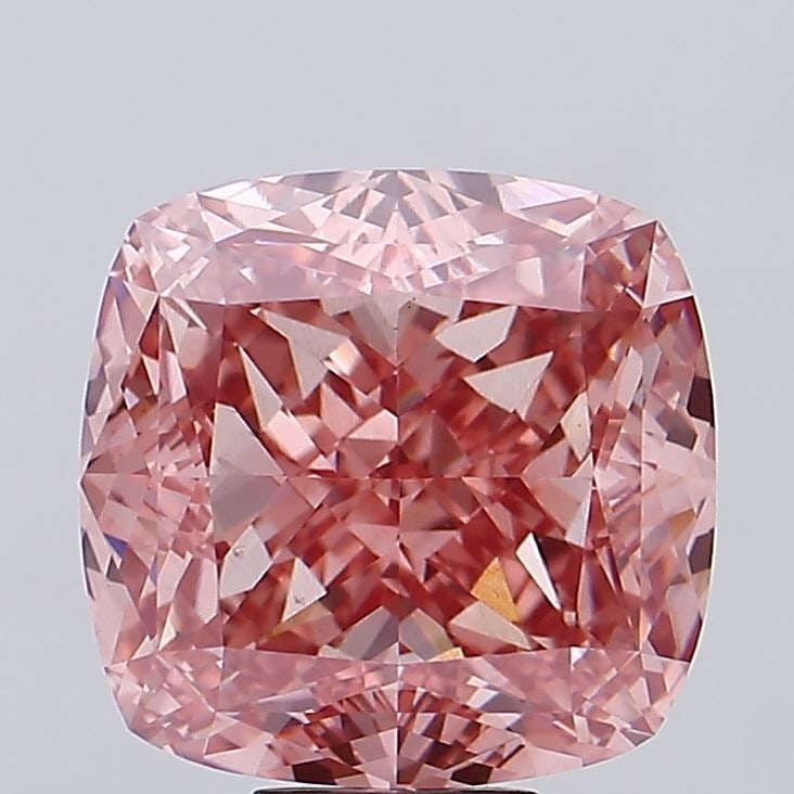 Loose Diamond - CUSHION MODIFIED 13.78ct Fancy Vivid Pink VS1: Loose Diamond - CUSHION MODIFIED 13.78ct Fancy Vivid Pink VS1 Source: This is a real non-mined Diamond that has been grown in a lab Shape: CUSHION MODIFIED Carats: 13.78 Color: Fancy Vivid Pink